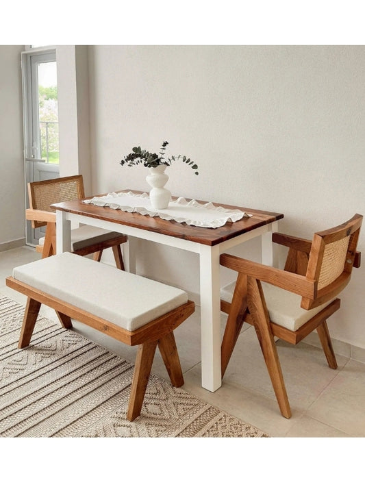 Luna Hazeranlı Ahşap Sandalye - Doğal ve Şık Tasarım | Estela Design