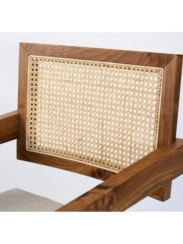 Luna Hazeranlı Ahşap Sandalye - Doğal ve Şık Tasarım | Estela Design