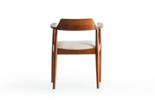 Bella Ahşap Kollu Sandalye - Modern Yemek Masası Sandalyesi | Estela Design