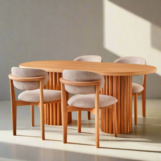 Akasya Bohem İskandinav Masa Seti 180x90