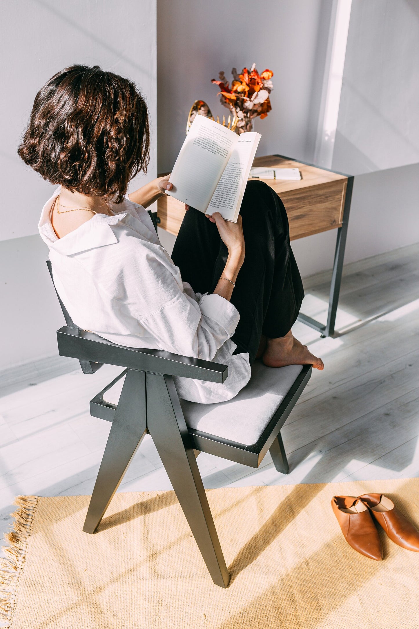 Luna Pergel Hazeranlı Model Hasırlı Ahşap Sandalye