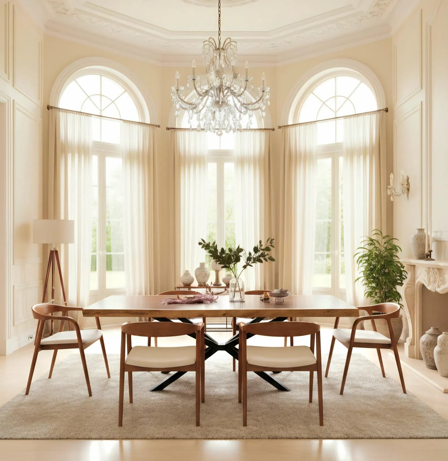 Zen Modern Ahşap Yılan Sandalye - Benzersiz Yemek Sandalyesi | Estela Design