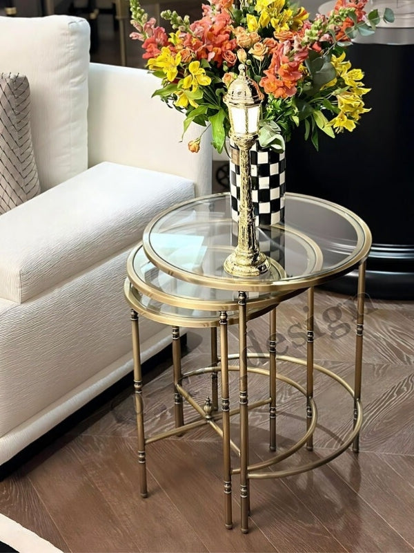 Torna Detaylı X Zigon Sehpa - Lüks Salon Sehpası | Estela Design