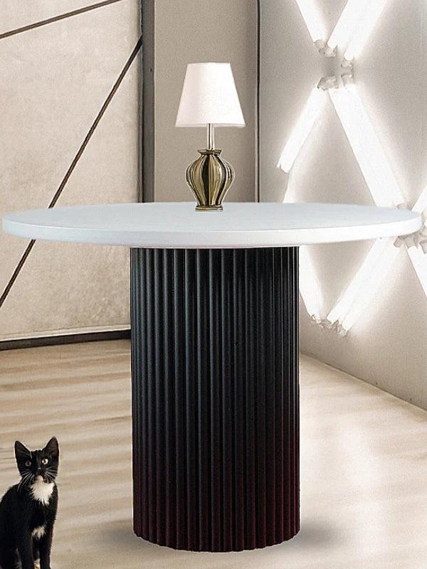 Estela Yuvarlak Ahşap Bohem Masa 100x100