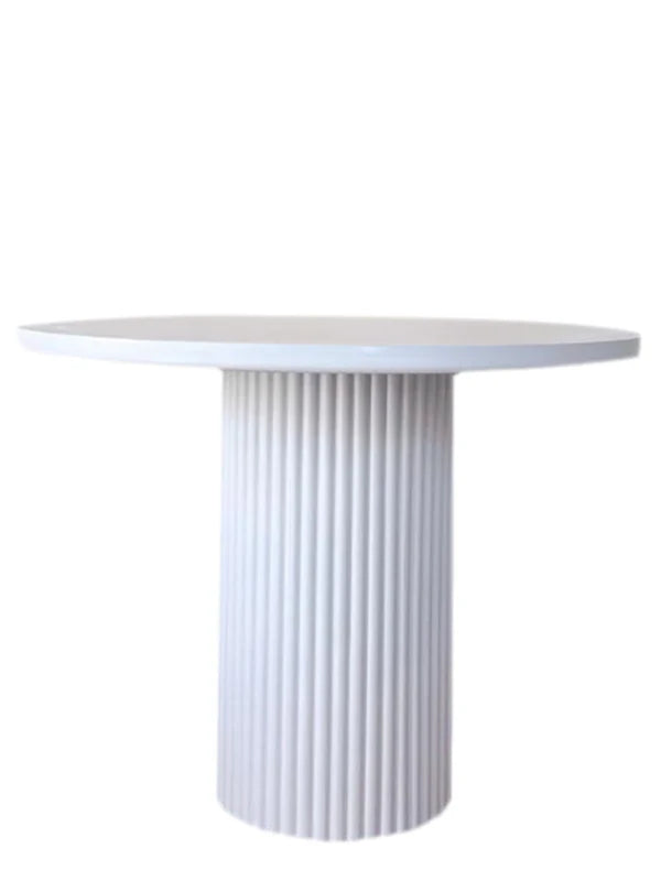 Estela Yuvarlak Ahşap Bohem Masa 100x100