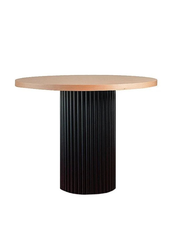 Estela Yuvarlak Ahşap Bohem Masa 100x100