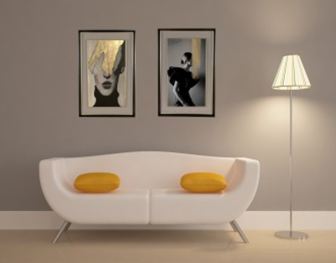 Cam Paspartulu, Varaklı Modern Kadın Tablosu 2'li set