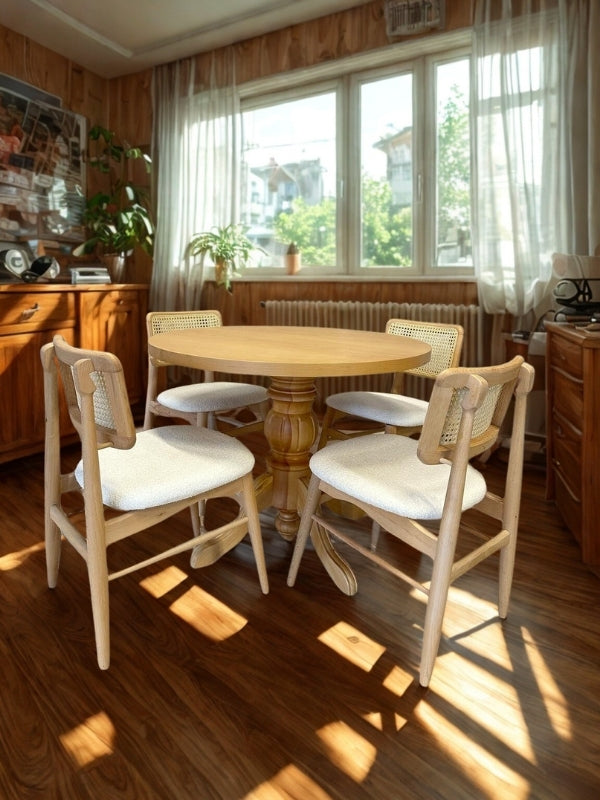 Ocaliptus Açılabilir Baba Ayak Masa Takımı 100X130