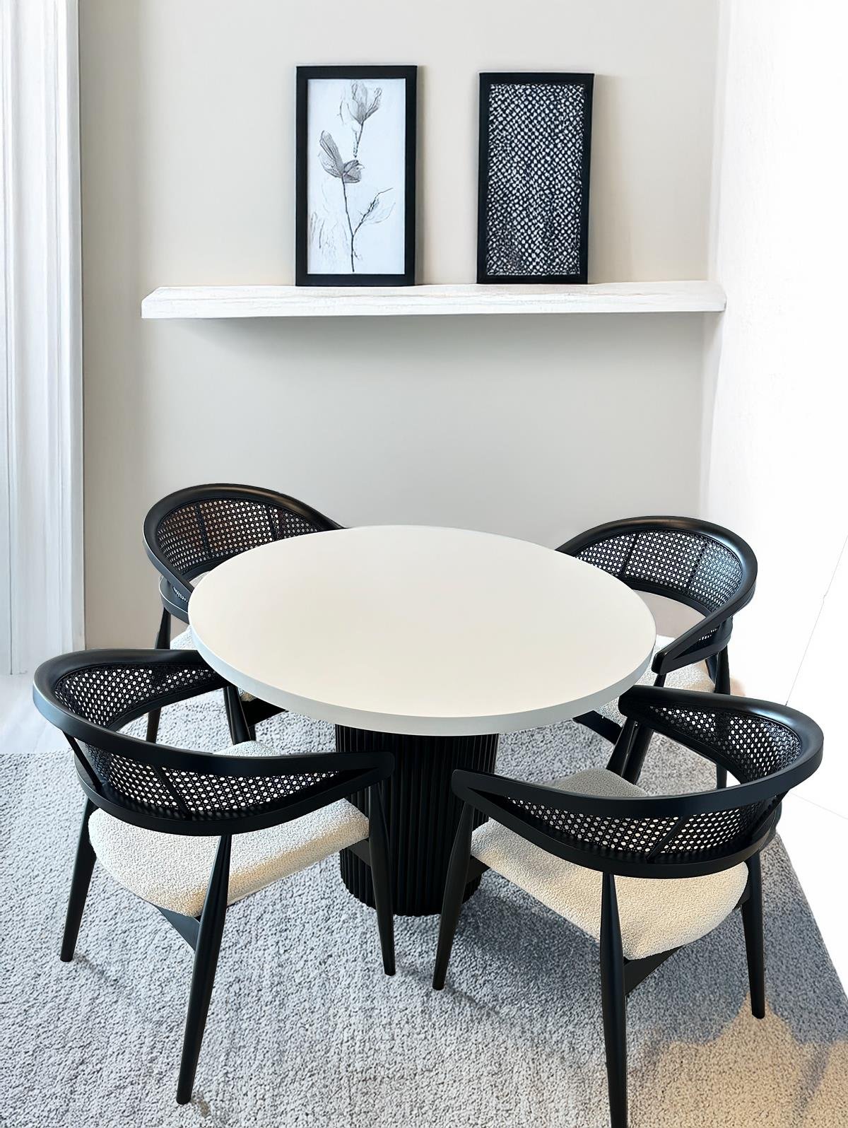 Estela İskandinav Bohem Yemek Odası Takımı  100×100