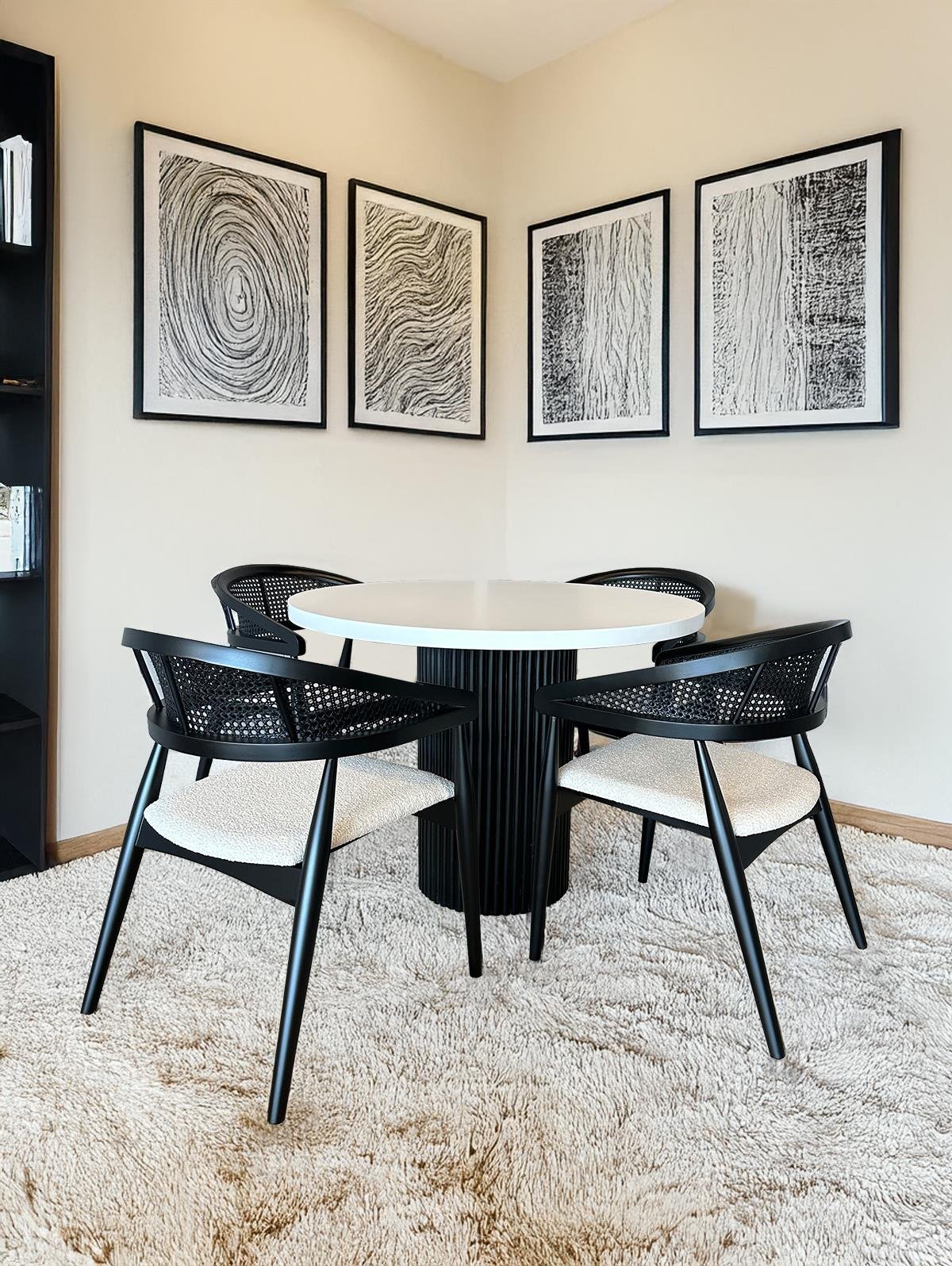 Estela İskandinav Bohem Yemek Odası Takımı  100×100