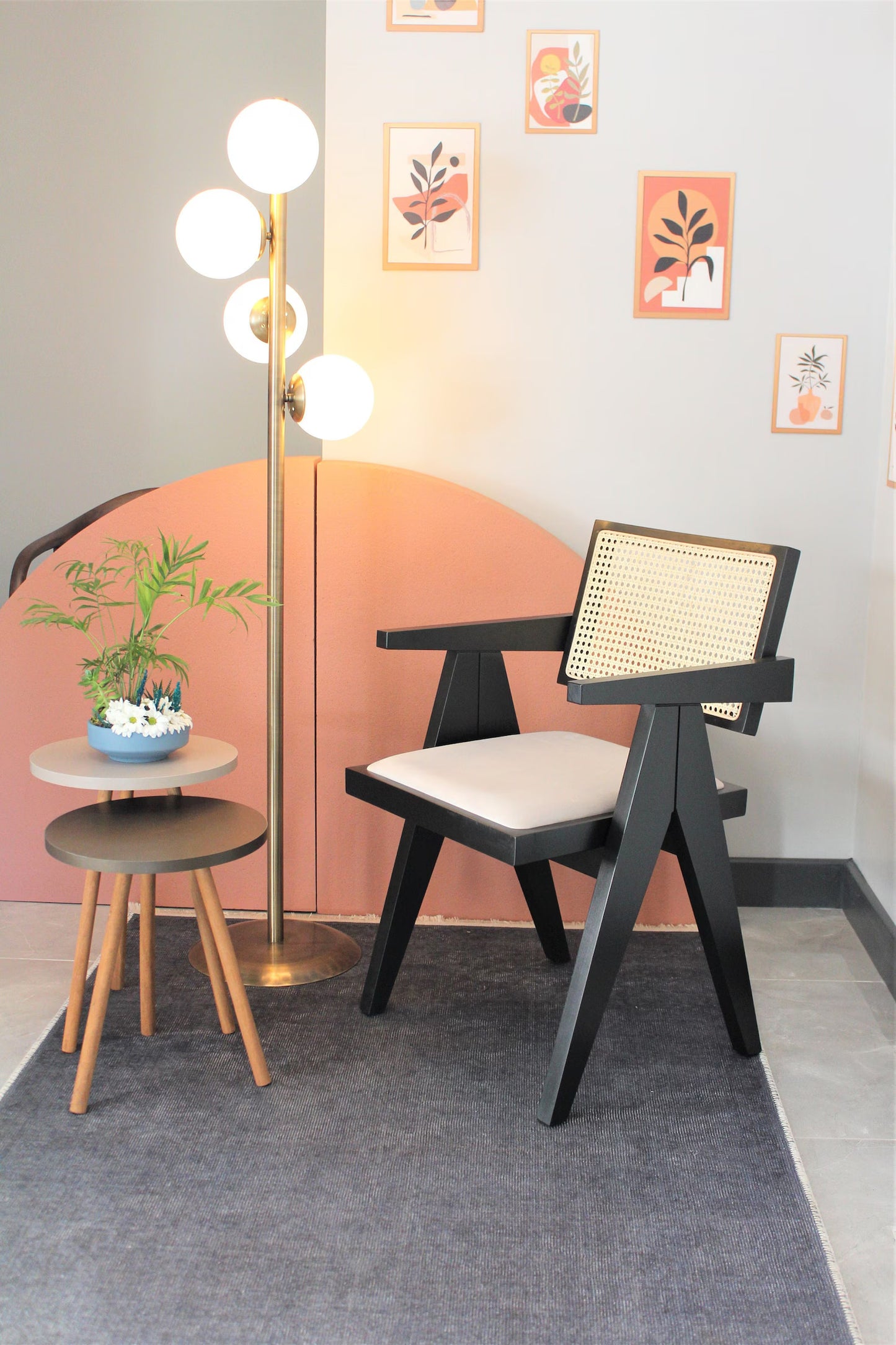 Luna Pergel Hazeranlı Model Hasırlı Ahşap Sandalye