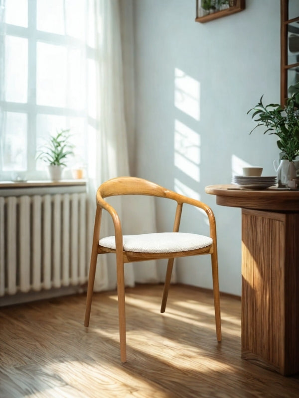 Zen Modern Ahşap Yılan Sandalye - Benzersiz Yemek Sandalyesi | Estela Design