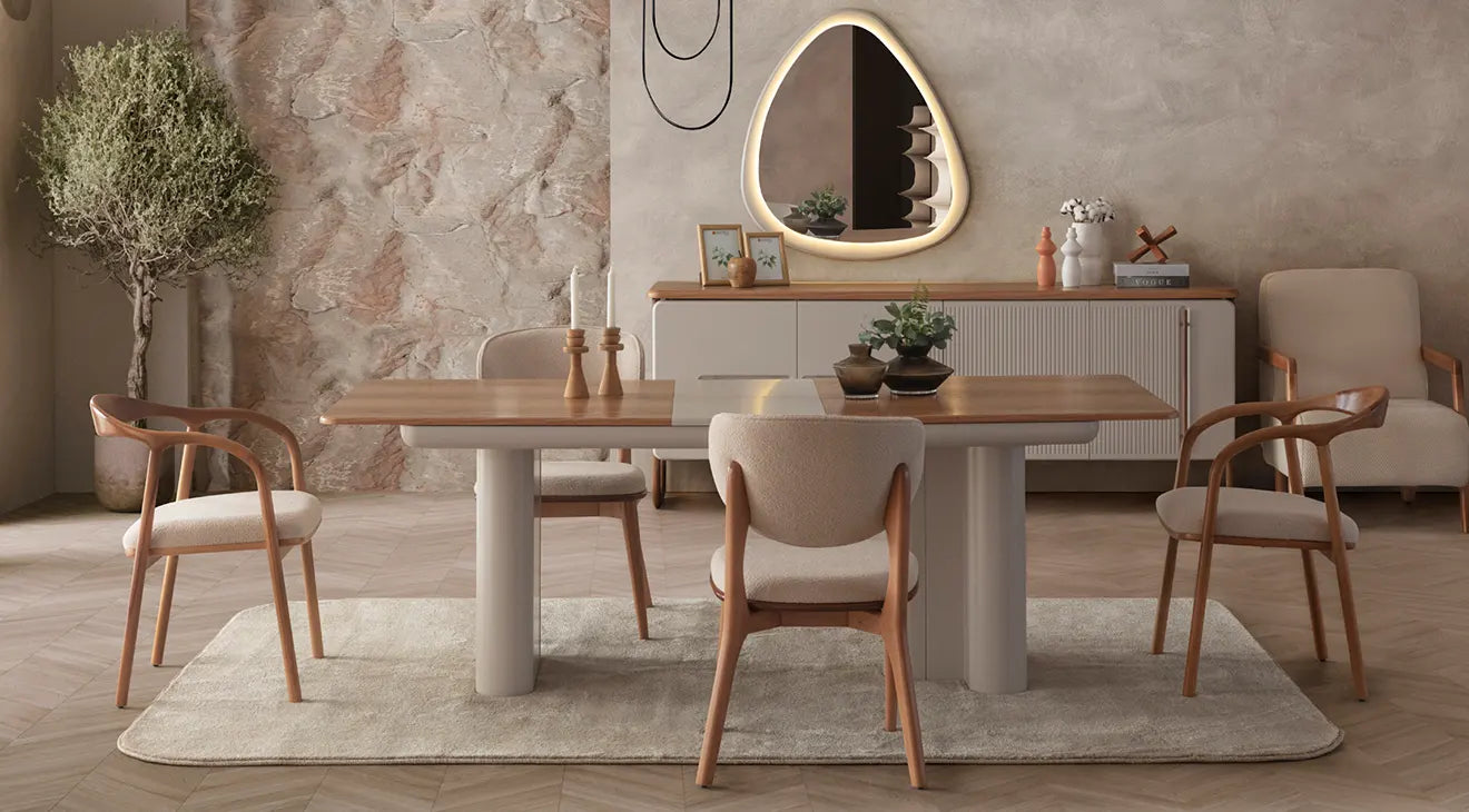 Lotus Ahşap Sandalye - Modern Yemek Masası Sandalyesi | Estela Design