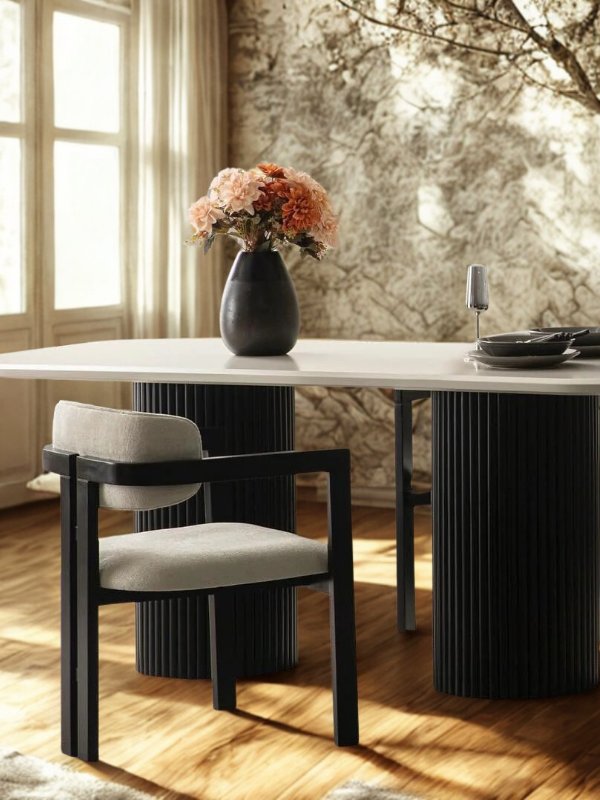 Madrid İskandinav T Model Bohem Ahşap Sandalye - Yemek Sandalyesi| Estela Design