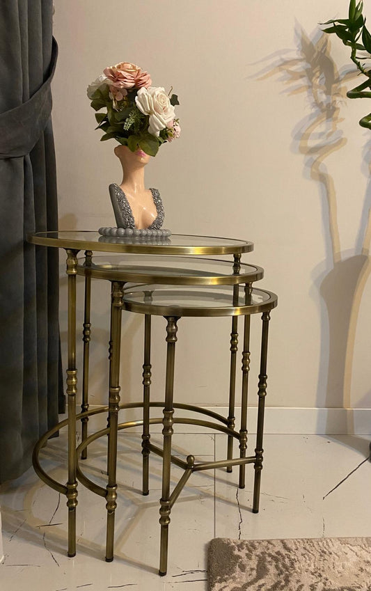 Torna Detaylı X Zigon Sehpa - Lüks Salon Sehpası | Estela Design