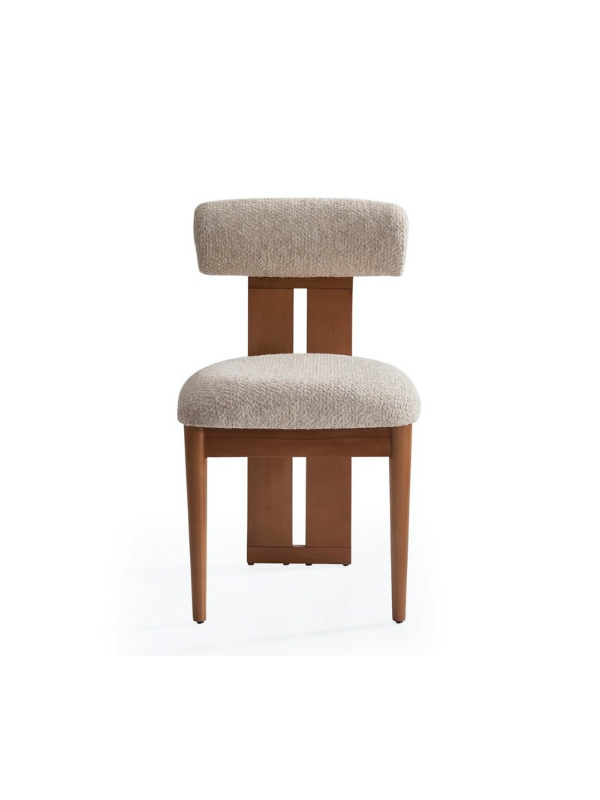 Melissa Poofy İskandinav Ahşap Bohem Sandalye - Yemek Masası | Estela Design