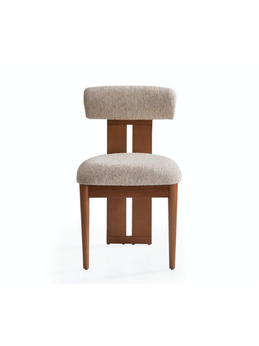 Melissa Poofy İskandinav Ahşap Bohem Sandalye - Yemek Masası | Estela Design