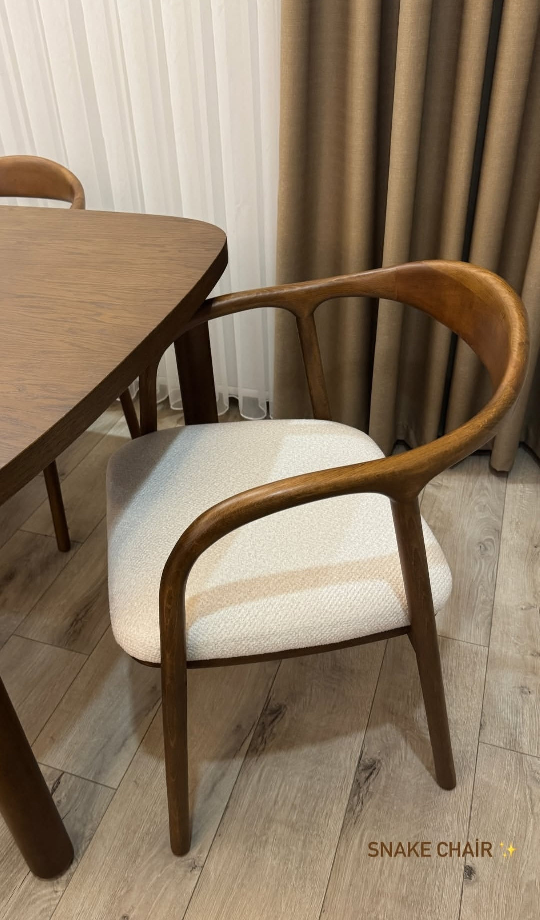 Zen Ahşap Yılan Sandalye