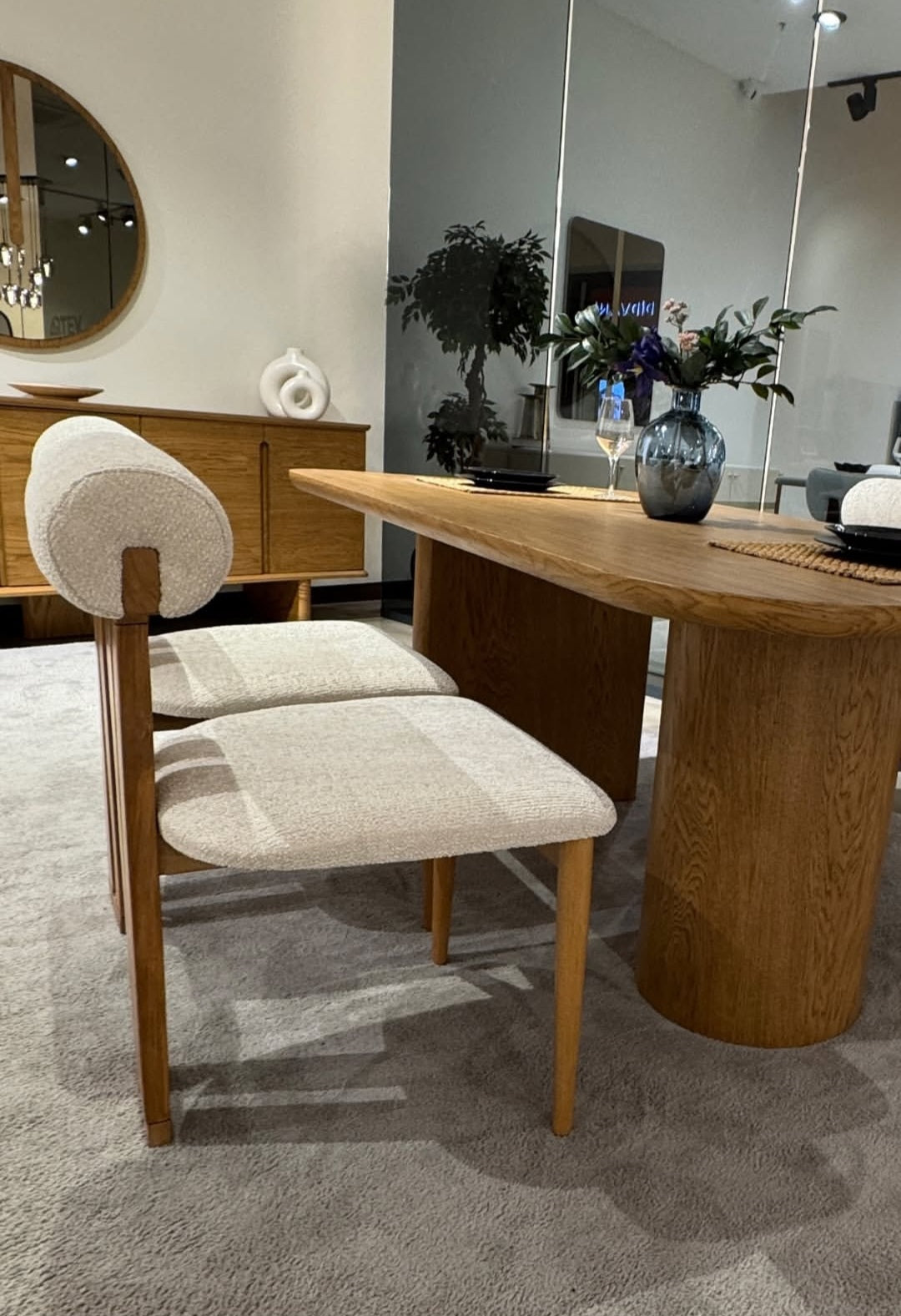 Melissa Poofy İskandinav Ahşap Bohem Sandalye - Yemek Masası | Estela Design