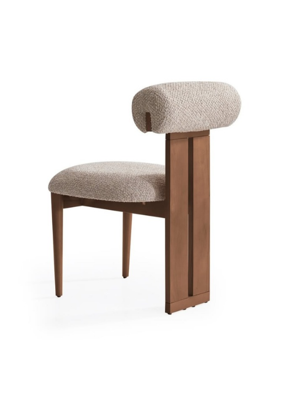 Melissa Poofy İskandinav Ahşap Bohem Sandalye - Yemek Masası | Estela Design