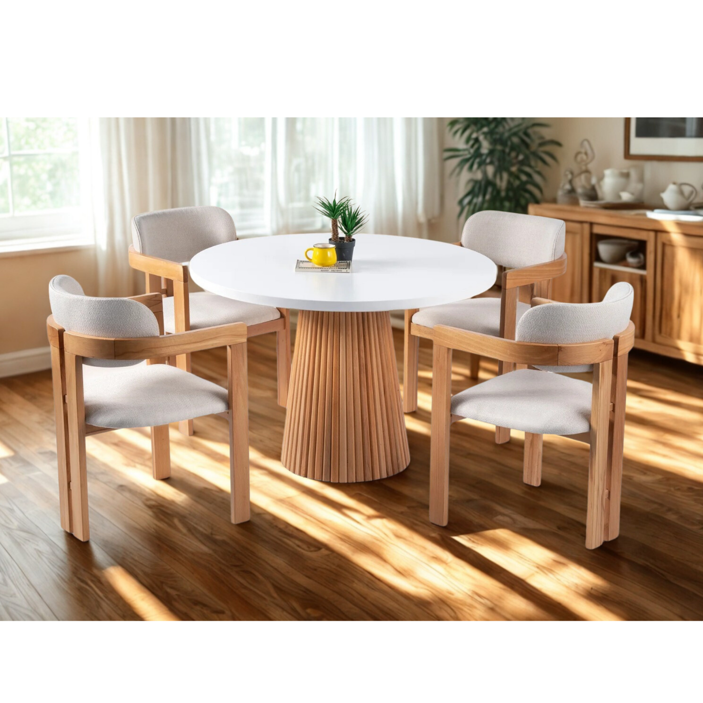 Madrid T Model Bohem Ahşap Sandalye - Yemek Masası Sandalyesi | Estela Design