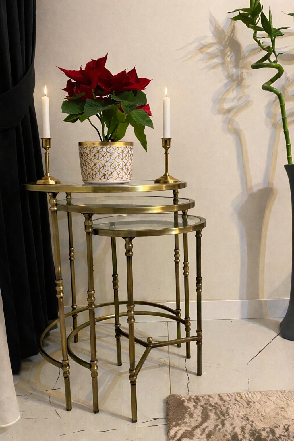 Torna Detaylı X Zigon Sehpa - Lüks Salon Sehpası | Estela Design