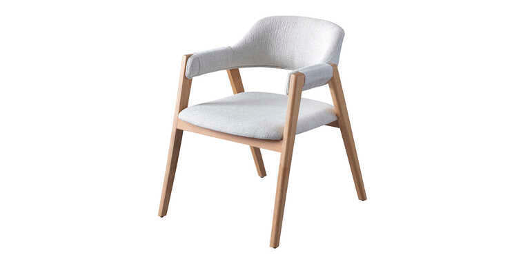 Valeri Modern Ahşap Kollu Rahat Sandalye