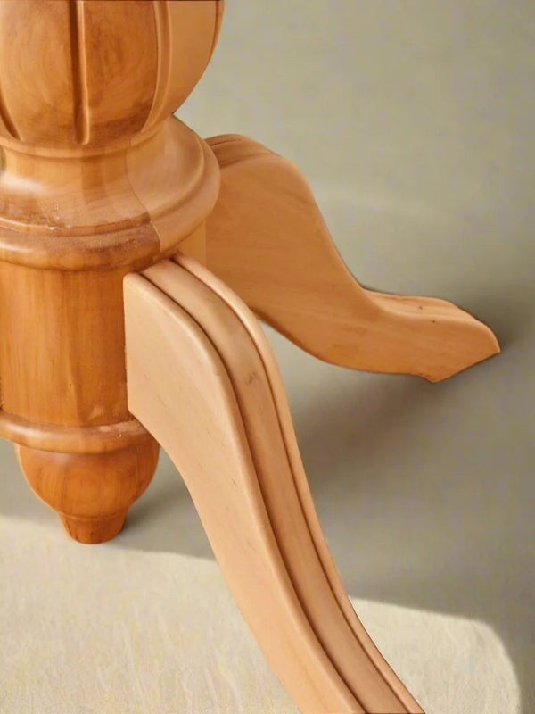 Ocaliptus Baba Ayak Masa Takımı 100x100 - Ahşap Yemek Masası | Estela Design